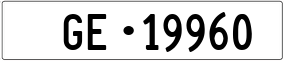 Trailer License Plate